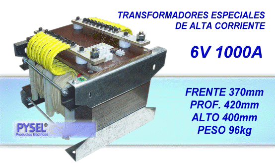 Transformadores para ensayos de corriente en relevos termicos y mediciones de laboratorio altas corrientes y bajas tensiones 