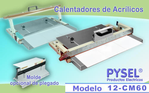 calentador doblador de acrilico alto impacto pvc espumado modelo compacto de mesa