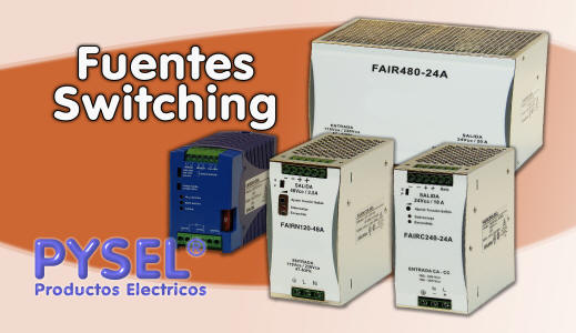 fuente switching industrial amplio rango de tensiones de entrada y salidas, fuentes switching industriales monofasicas para riel din Fair Fatir Fairc FairN zoloda