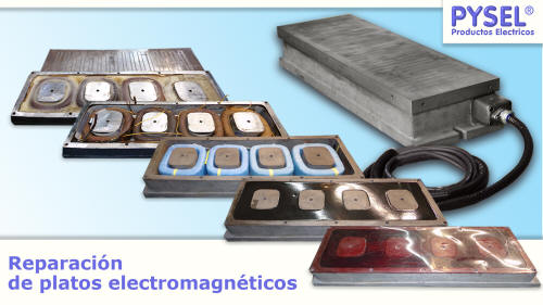 Rebobinados reparaciones de plato electromagnetico rectificadora afilador tangencial  platos electricos  tension de 110 vcc o 200 v cc a 24v cc 12v cc  fuentes de seguridad respaldos de bateria desmagnetizadores
