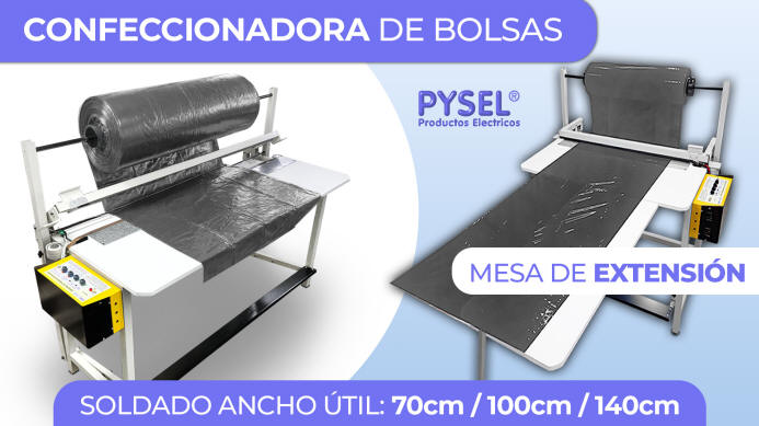 mesa confeccionadora de 1mt, fabricacion de bolsas de 1000 hasta 2000mm de largo